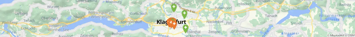 Kartenansicht für Apotheken-Notdienste in der Nähe von Innere Stadt IV (Klagenfurt  (Stadt), Kärnten)